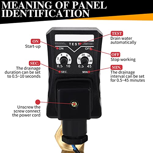 Air Compressor Automatic Drain Valve Electronic and Tank Drain - Image 7