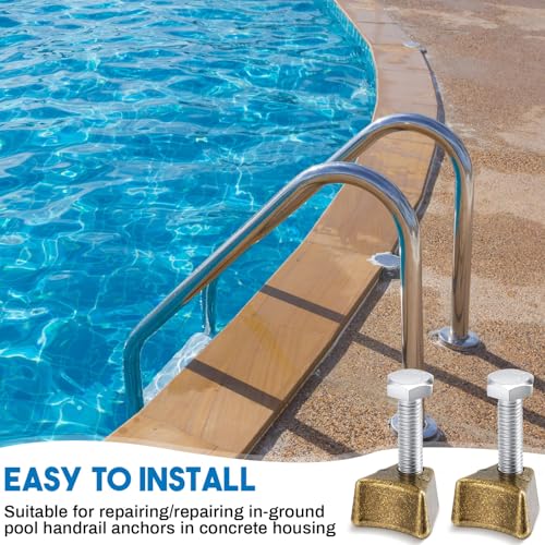 4 Pcs Pool Ladder Anchors Bronze Wedge Assembly Swimming - Image 7