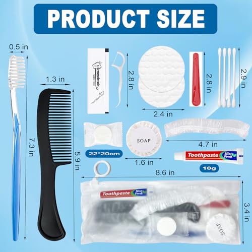 6 Sets Personal Hygiene Kit Bulk, Disposable Toothbrushes - Image 3