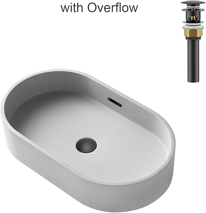 Bathroom Sink Drain with Strainer Basket and Pop-Up Drain Stopper Set (Matte Black, with Overflow)