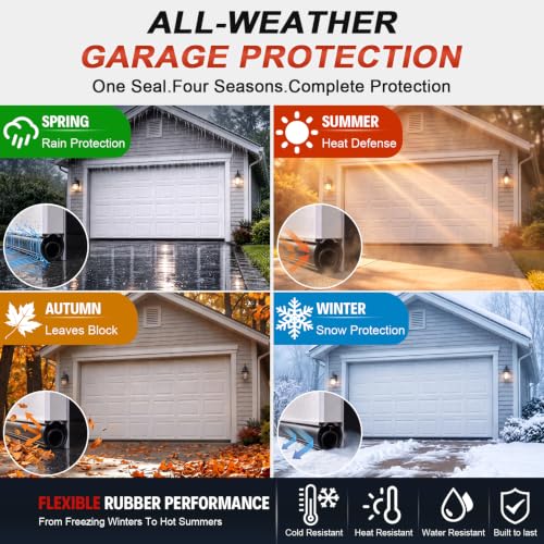 Garage Door Seals Bottom Rubber - Jobon 16.5 Ft Heavy-Duty - Image 5