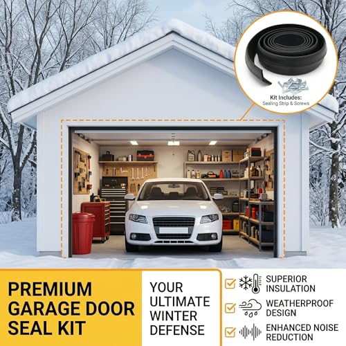 VelTherm 9FT Garage Door Bottom Seal, Black Garage Door | Home Repair - Image 7