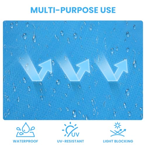 10x12 Ft Tarps Heavy Duty Waterproof with Grommets, 18 Mil - Image 7