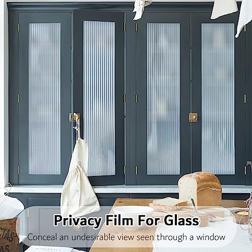 1/2-Inch Reeded Glass Window Film, Frosted Reeds Window Film - Image 7