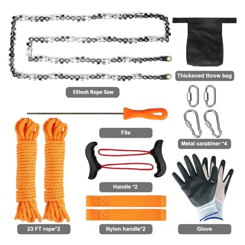 Premium 55 Inch High Limb Rope Saw with Two Ropes,70 Sharp - Image 3