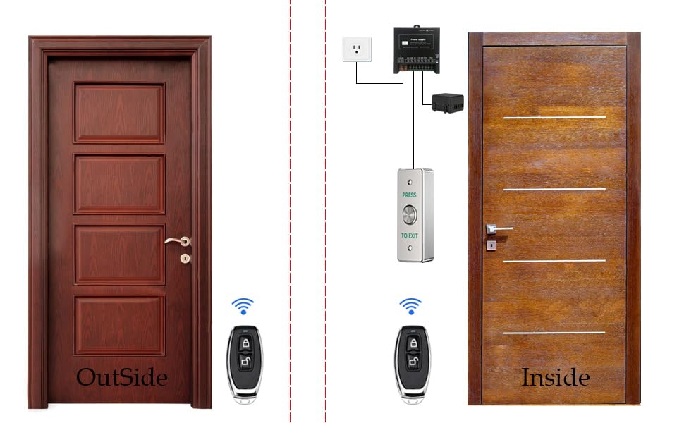 Electric Strike Door Access Control Kit Remote Control, Fail - Image 4