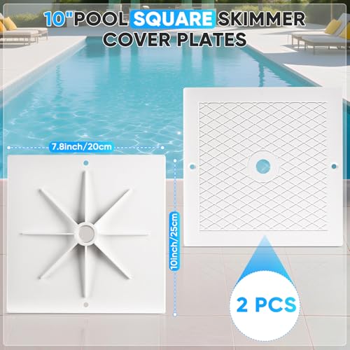 10 Inch Pool Skimmer Lid Replacement, 2 Pack Pool Skimmer Cover - Image 3