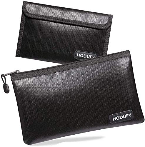 Hodufy Fireproof Money Bag - 10.6"x6.7" & 5"x8" | Home Organization - Image 1