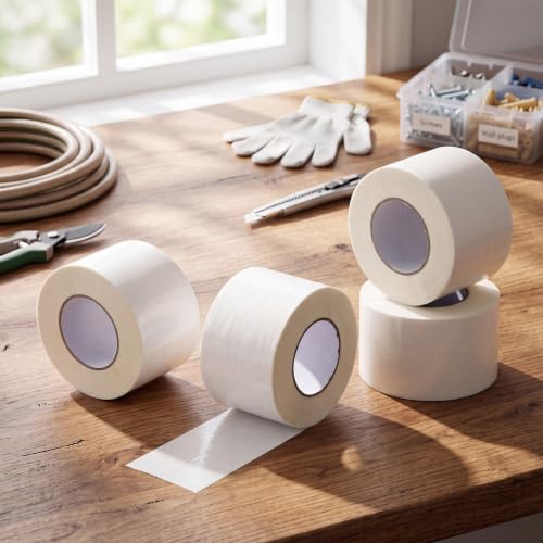 4 Rolls Vapor Barrier Tape, 3.6" x 180 ft, Polyethylene Seam Tape - Image 5