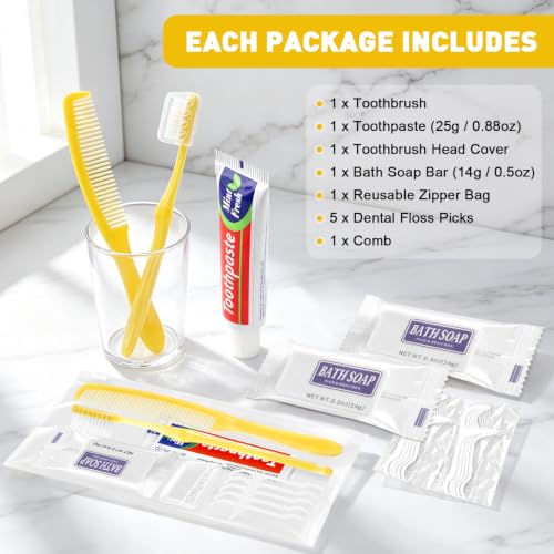 NICEMOVIC 50 Sets Hygiene Kit Bulk for Homeless, Basic - Image 4