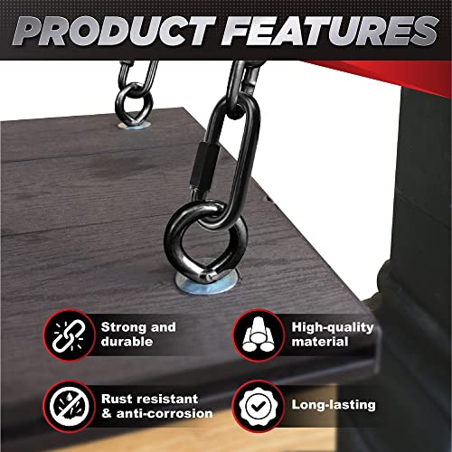 2PCS 4.2” Steel Chain Quick Links, 2500 LBS Heavy-Duty - Image 5