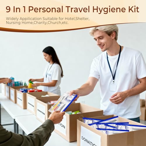 Personal Hygiene Kit Bulk,10 Sets Yellow Travel Size - Image 4
