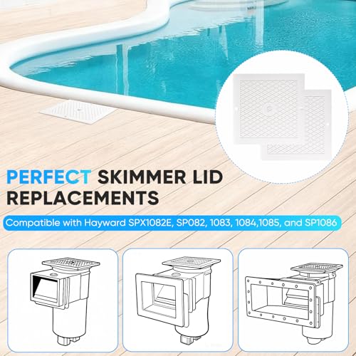 10 Inch Pool Skimmer Lid Replacement, 2 Pack Pool Skimmer Cover - Image 7
