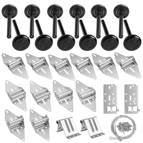 Garage Door Hinges and Rollers for 8 Ft High Doors Hardware Kit - Image 2
