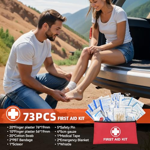 Car Emergency Kit with Portable Air Compressor, First Aid Kit - Image 6