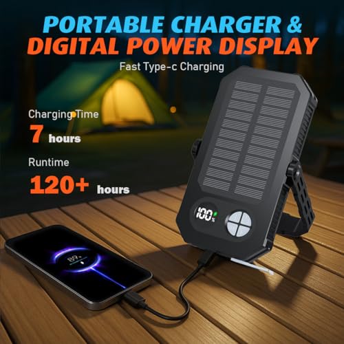 120H Camping Lantern, 10000mAh Rechargeable Lantern - Image 6