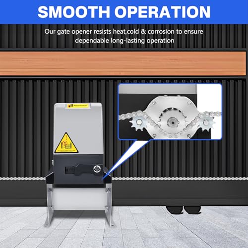4400lb Automatic Sliding Gate Opener APP Control with 4 - Image 6