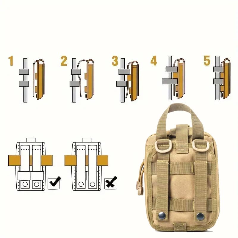 293Pcs/set - First Aid Kit Molle Pouches Emergency | Travel Essentials - Image 8
