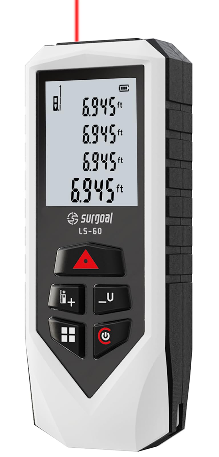 Laser Distance Measure Backlit LCD Measuring Tool 196FT - Image 1