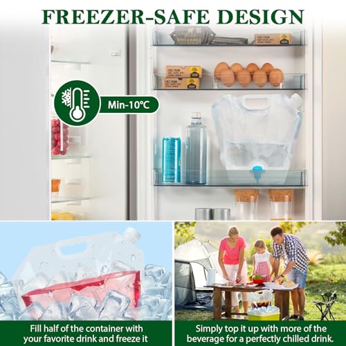 Cooltto 2 Pack 1.3 Gallon Premium Collapsible Water - Image 5