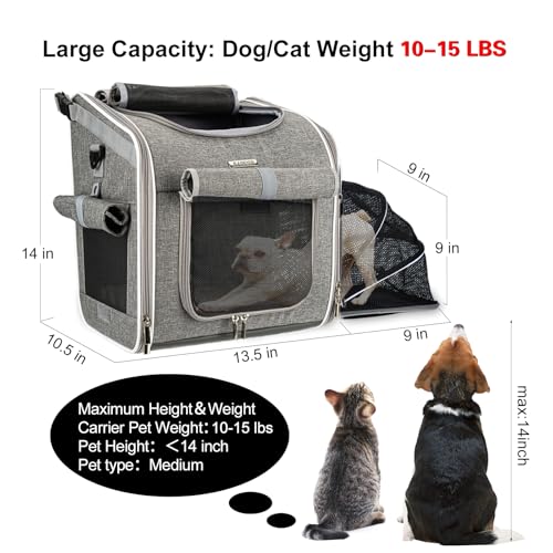 Dog Bike Basket, Expandable Soft-Sided Pet Carrier | Pet Essentials - Image 4