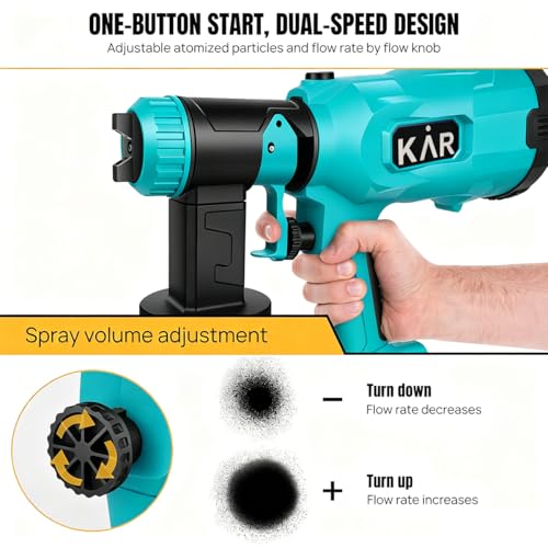 Cordless HVLP Electric Paint Sprayer for Makta 18V Battery - Image 8