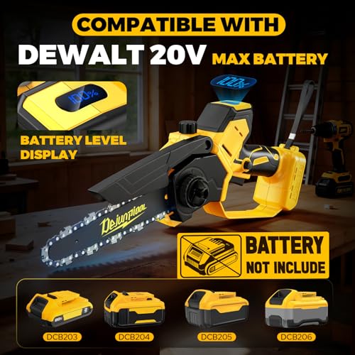 Cordless Mini Chainsaw Compatible with Dewalt 20V MAX - Image 3