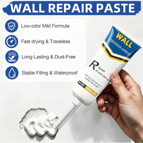 Wall Spackle Drywall Repair Kit Tape & Scraper for Nail | Home Repair - Image 3