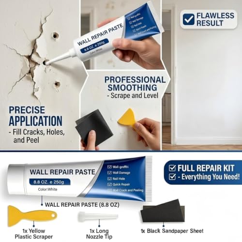 2 Pcs Efficient Drywall Repair Kit with Scraper | Home Repair - Image 4