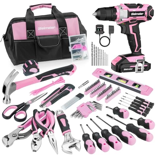 Bielmeier 20V 236Pcs Cordless Pink Drill Set for Women - Image 2