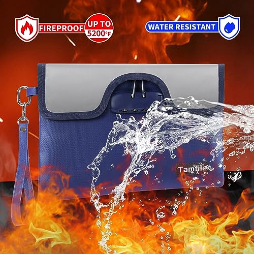 5200°F Fireproof Money Bag with Lock, Water Fireproof - Image 4