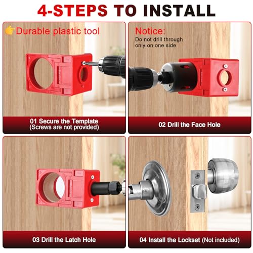 Door Hinge Jig, Door Hinge Template Kit for Router - Image 7