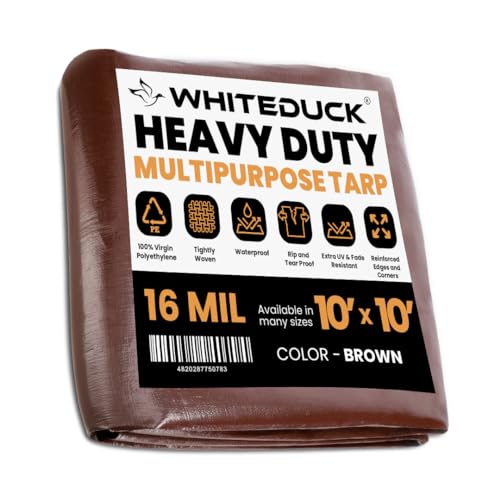 WHITEDUCK Super Heavy Duty Poly Tarp Cover 16 Mil with Grommets - Image 2
