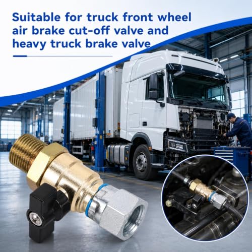 Universal Front Wheel Air Brake Cutoff Valve，18mm Thread Metal - Image 6