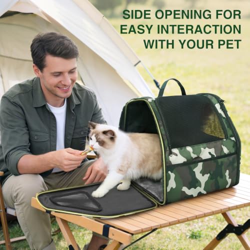 Cat Carrier Backpack Camouflage Pet Backpack for Cats Up to 11lbs - Image 7