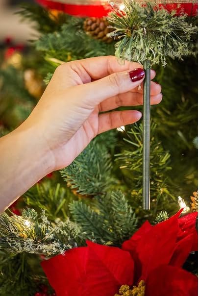 Scentsicles Pear in Pine Tree Scented Christmas Ornaments with Hooks - 2 Bottles (12 Sticks Total)