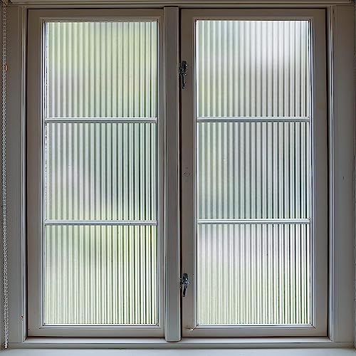 1/2-Inch Reeded Glass Window Film, Frosted Reeds Window Film - Image 2