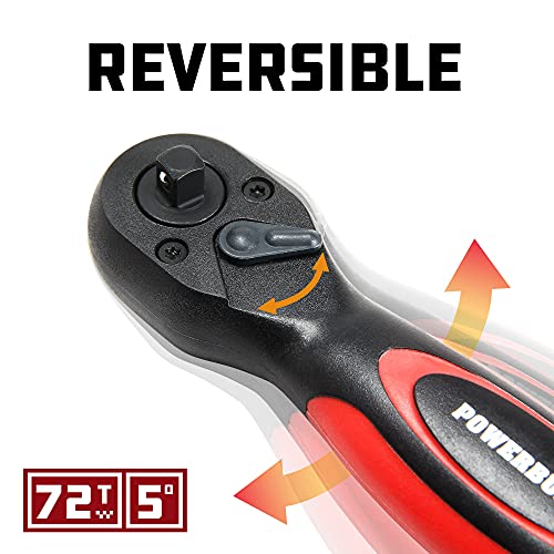 Powerbuilt Stubby 3/8 Inch and 1/2 Inch Drive Composite | Hand Tools - Image 6