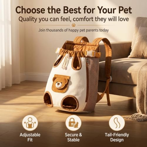 Pet Carrier Backpack, Front Carrier for Cats and Small Dogs - Image 7