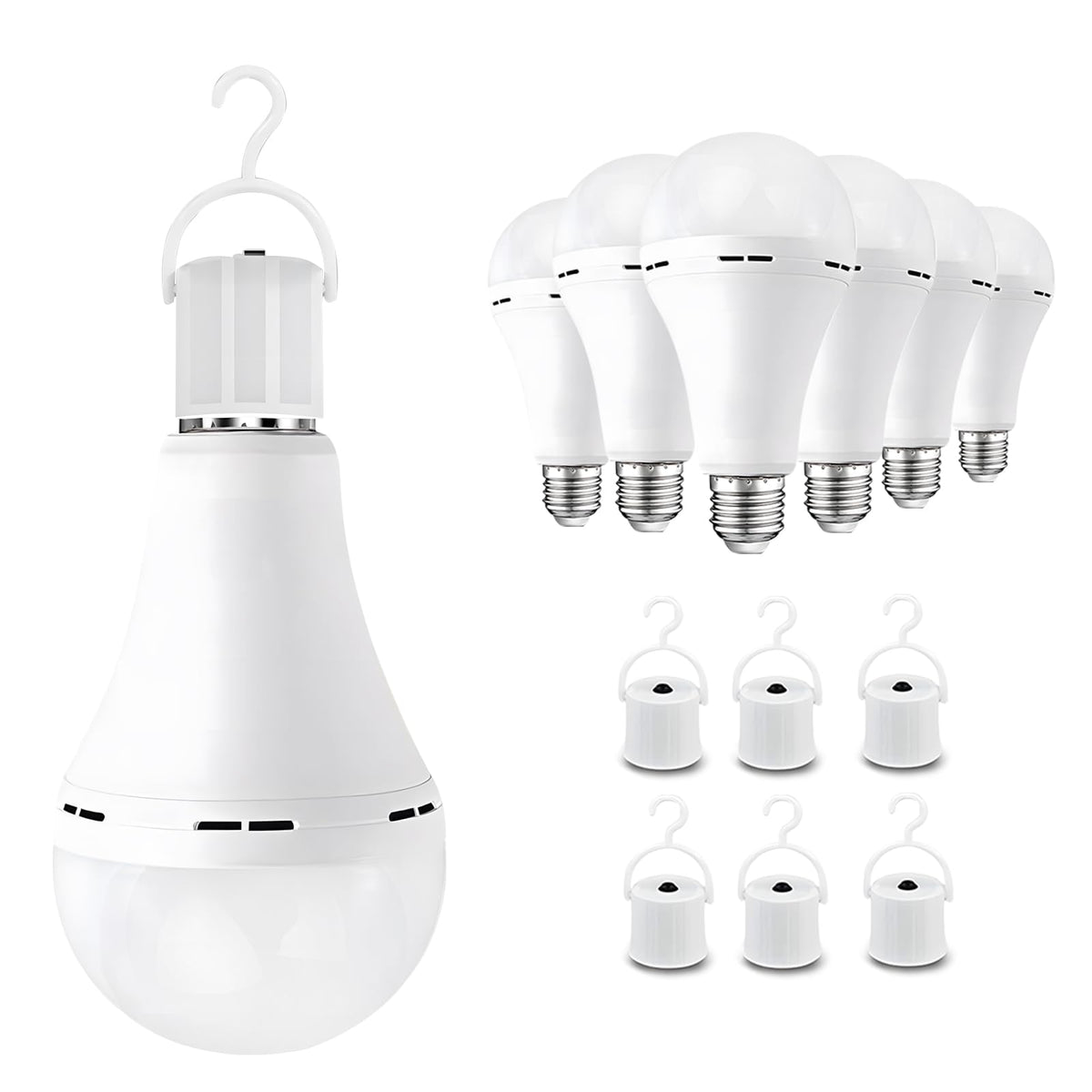 Emergency Rechargeable Bulbs 6Pk,A21 9W 60WEq - Image 1