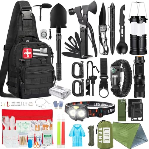 Survival Kit, 294 Pcs Survival Gear Emergency Supplies First Aid - Image 2
