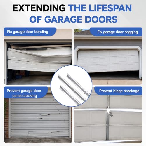 9FT Garage Door Strut, Heavy Duty Galvanized Steel Garage - Image 6