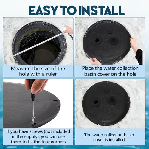 Two Round Holes Sump Pump Cover, Septic Tank Lid, 20.5 Inch - Image 5