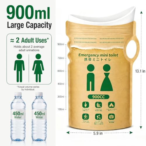 Disposable Urine Bags, Pee Bags for Travel, Camping, Traffic Jams - Image 4
