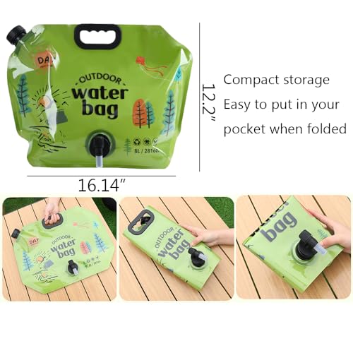 Collapsible Water Storage Bag - 8L Leakproof Portable - Image 3