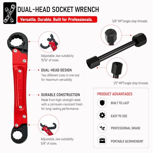 Angle Stop Wrench Kit, 1/2" Compression Sleeve Puller - Image 5