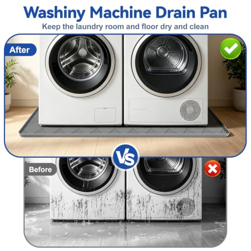 Silicone Washing Machine Pan, 33"x60" Drain Tray for Floor - Image 7