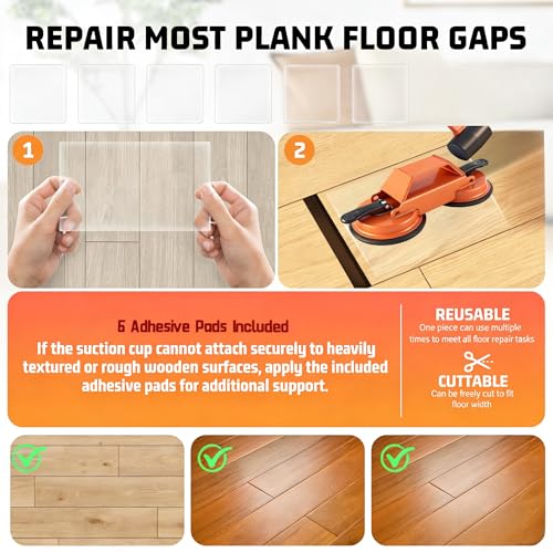 Floor Gap Repair Tool,Heavy Duty Floor Gap Fixer Suction Cup Tool - Image 6