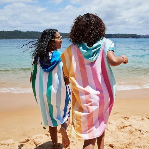 Dock & Bay Adult Poncho - Hooded Towel with Deep Pockets, Changing Robe - Quick Dry - Compact, Lightweight - Includes Bag