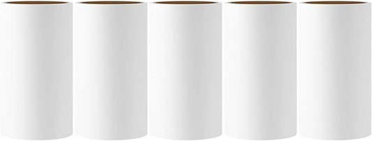 4.5 inch Lint Roller Refills Only Compatible with Spotty Jumbo Extra Sticky Adhesive Lint Roller Pet Cat & Dog Removal for Clothes and Furniture, Pack of 5 Refills, 300 Sheets Total